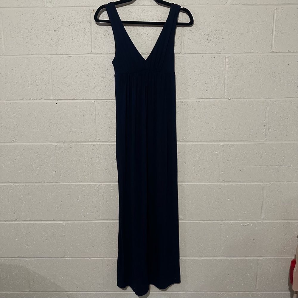 J. CREW black cotton full length dress light and‎ airy any season